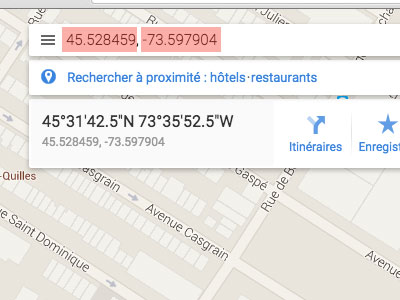 Valider la latitude et la longitude